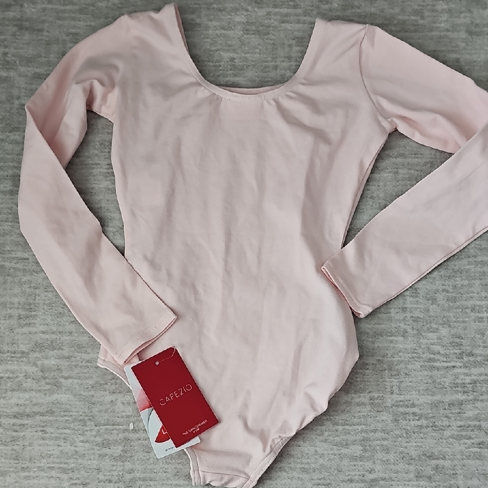 Capezio Pale Pink Long Sleeve Dance Leotard